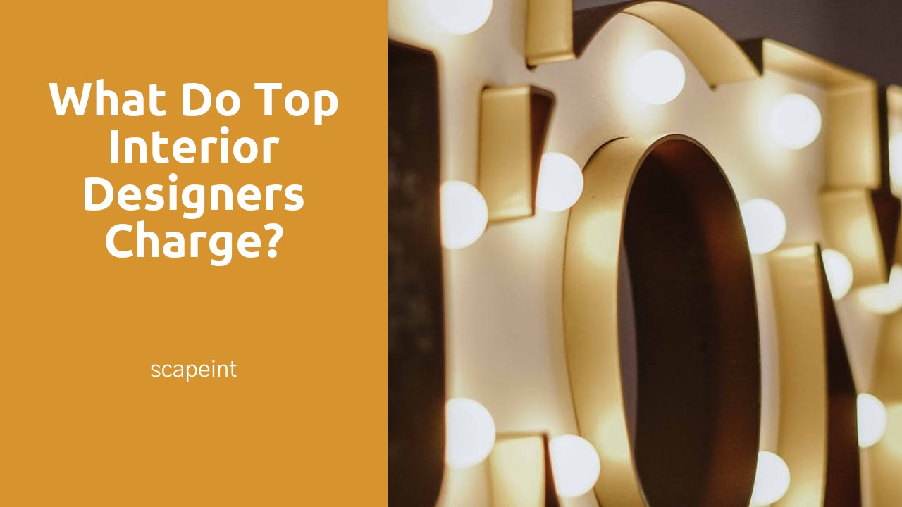 What do top interior designers charge?